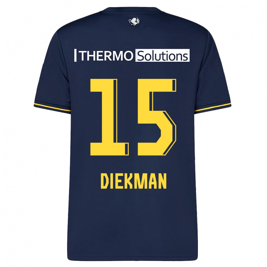 Hombre Camiseta Jill Diekman #15 Armada 2ª Equipación 2023/24 La Camisa México