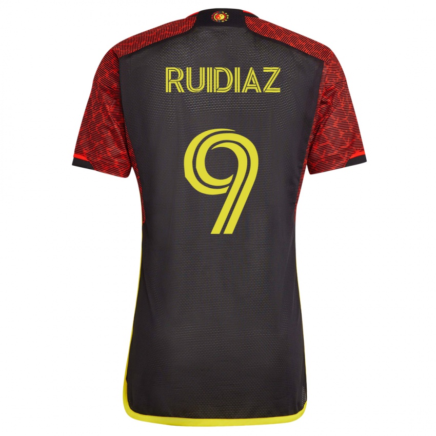 Hombre Camiseta Raúl Ruidíaz #9 Naranja 2ª Equipación 2023/24 La Camisa México