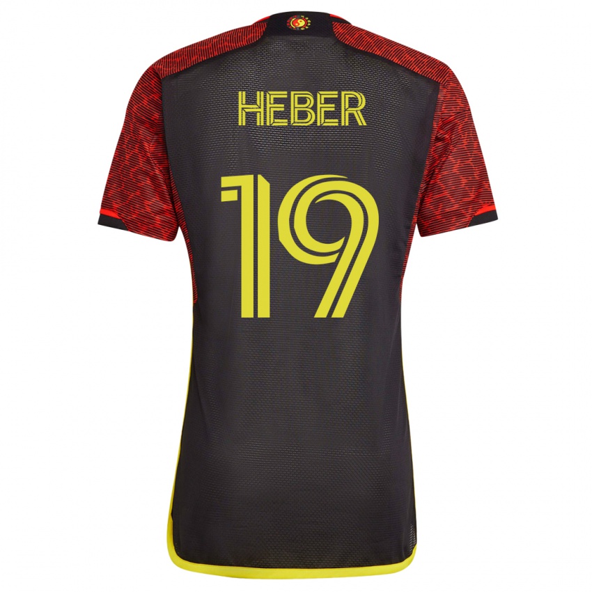 Hombre Camiseta Héber #19 Naranja 2ª Equipación 2023/24 La Camisa México