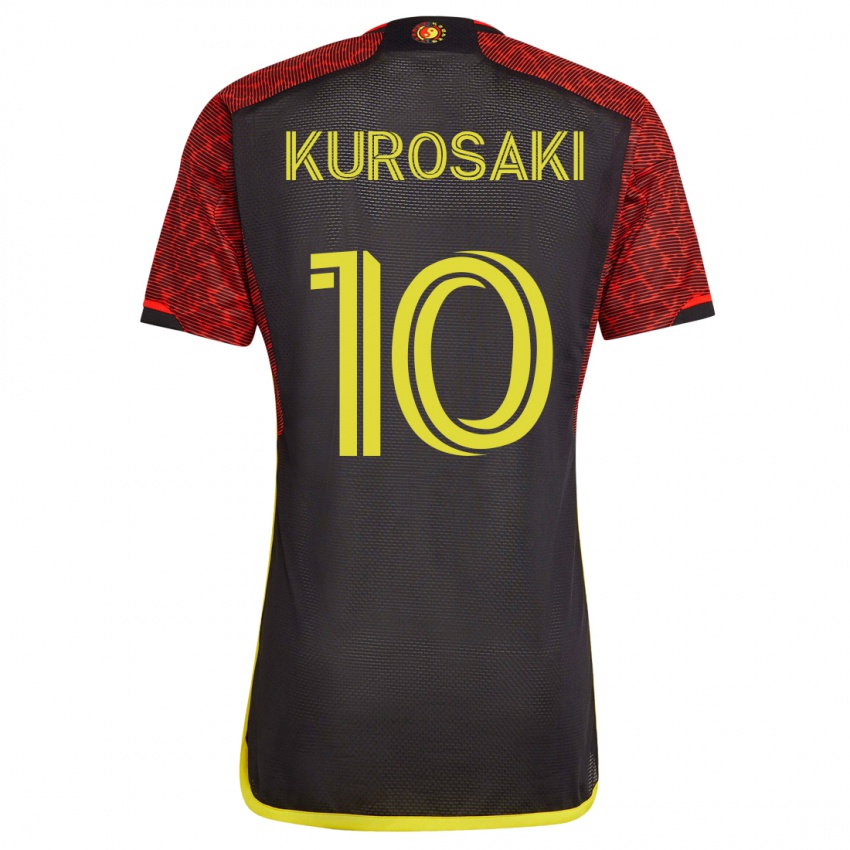 Hombre Camiseta Yuuka Kurosaki #10 Naranja 2ª Equipación 2023/24 La Camisa México