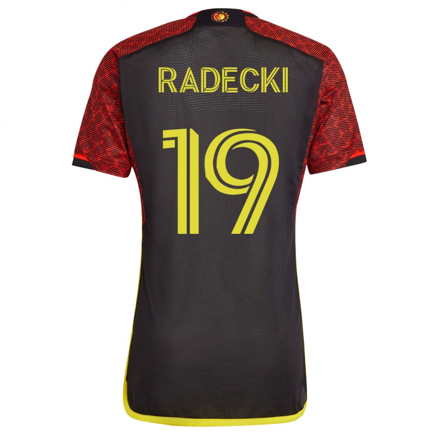 Hombre Camiseta Taylor Radecki #19 Naranja 2ª Equipación 2023/24 La Camisa México