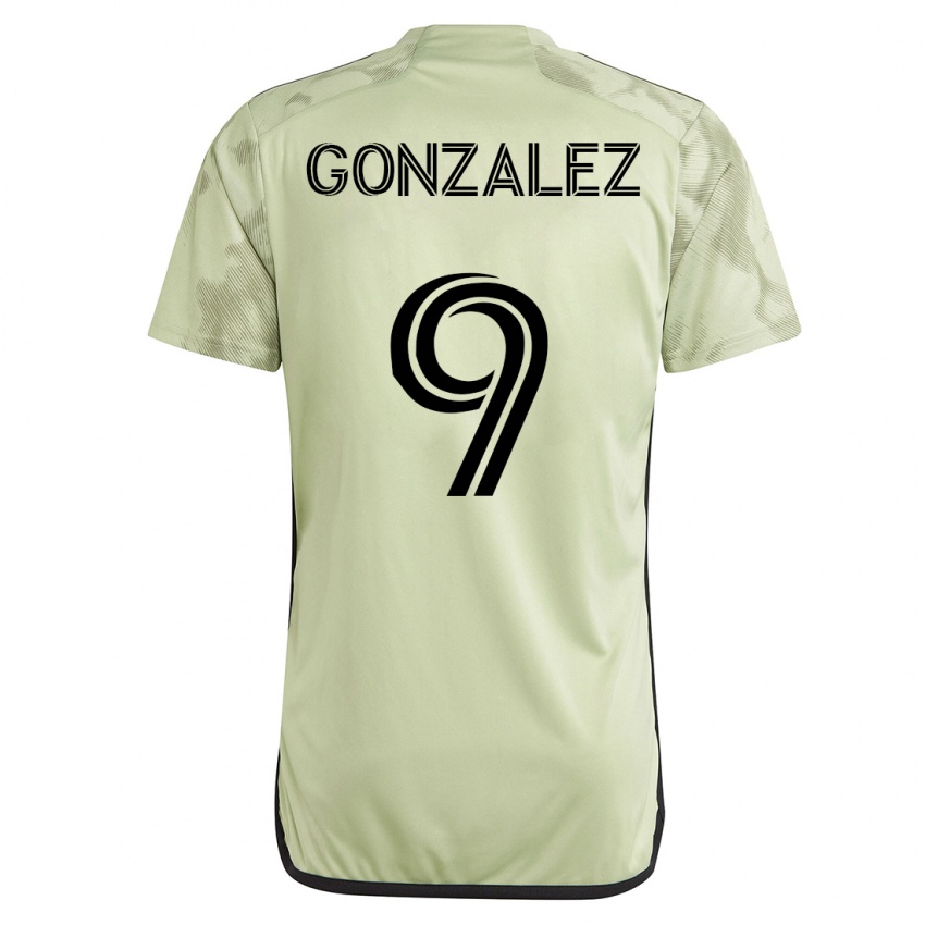 Hombre Camiseta Mario Gonzalez #9 Verde 2ª Equipación 2023/24 La Camisa México