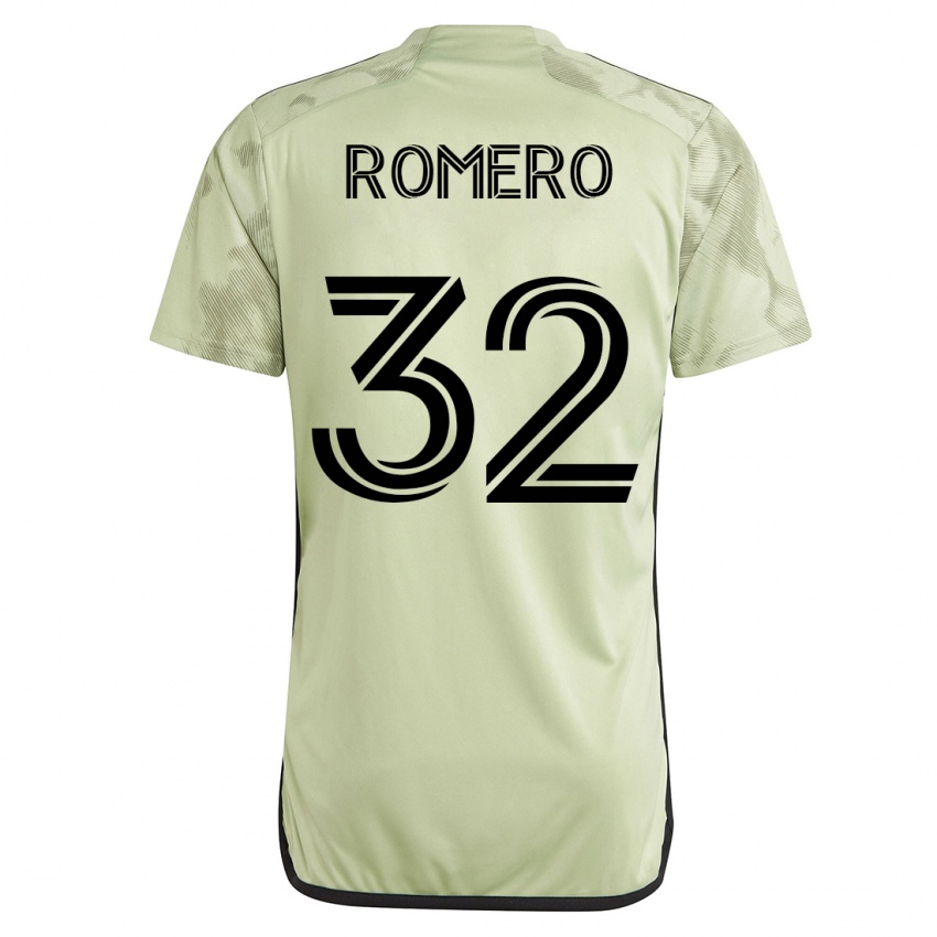 Hombre Camiseta Abraham Romero #32 Verde 2ª Equipación 2023/24 La Camisa México