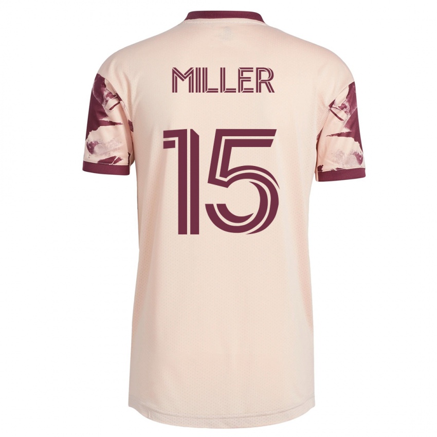 Hombre Camiseta Eric Miller #15 Blanquecino 2ª Equipación 2023/24 La Camisa México