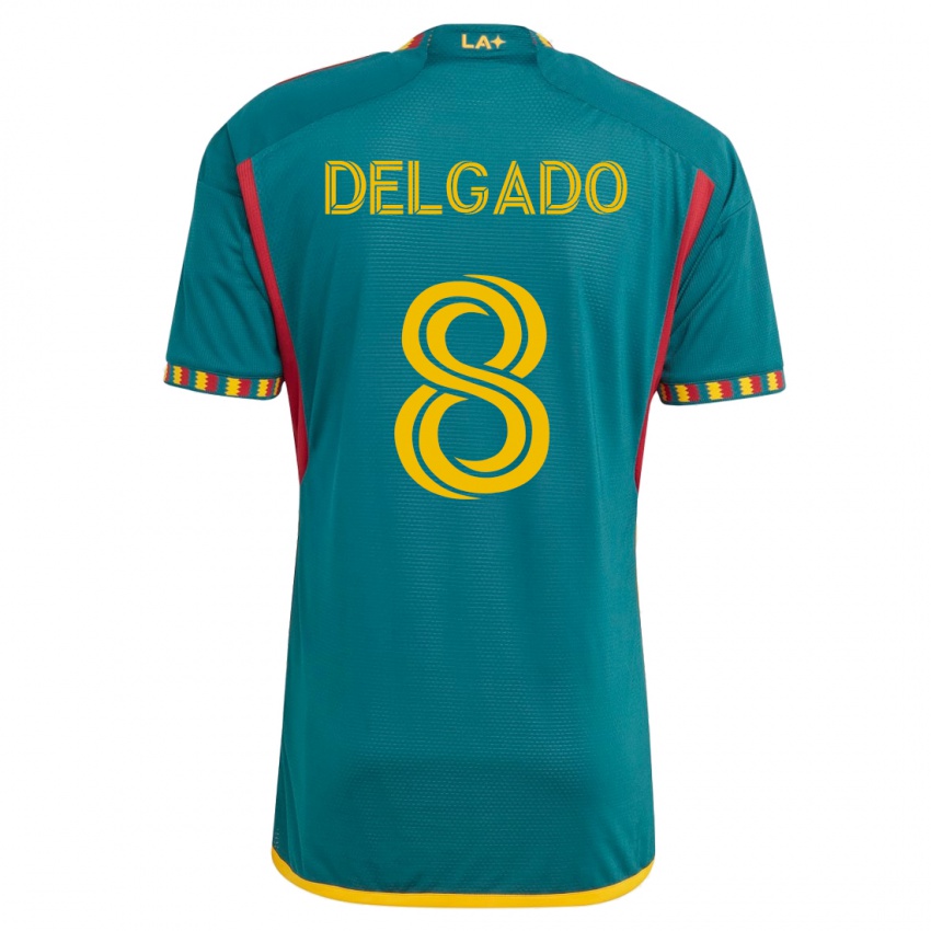 Hombre Camiseta Mark Delgado #8 Verde 2ª Equipación 2023/24 La Camisa México