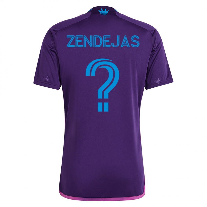 Hombre Camiseta Adrián Zendejas #0 Violeta 2ª Equipación 2023/24 La Camisa México