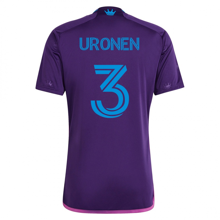 Hombre Camiseta Jere Uronen #3 Violeta 2ª Equipación 2023/24 La Camisa México