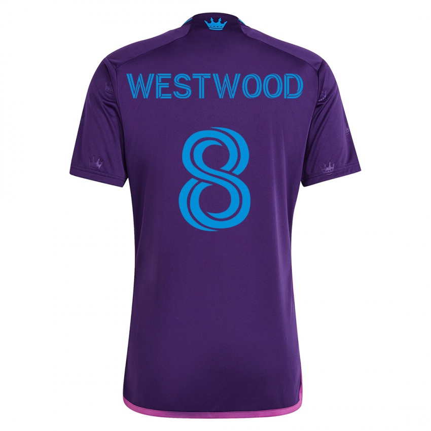 Hombre Camiseta Ashley Westwood #8 Violeta 2ª Equipación 2023/24 La Camisa México