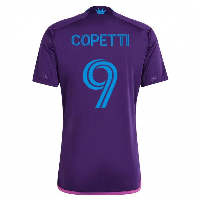 Hombre Camiseta Enzo Copetti #9 Violeta 2ª Equipación 2023/24 La Camisa México
