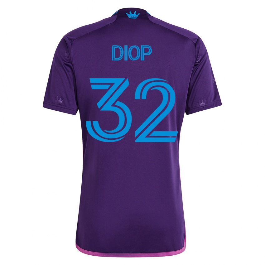 Hombre Camiseta Hamady Diop #32 Violeta 2ª Equipación 2023/24 La Camisa México