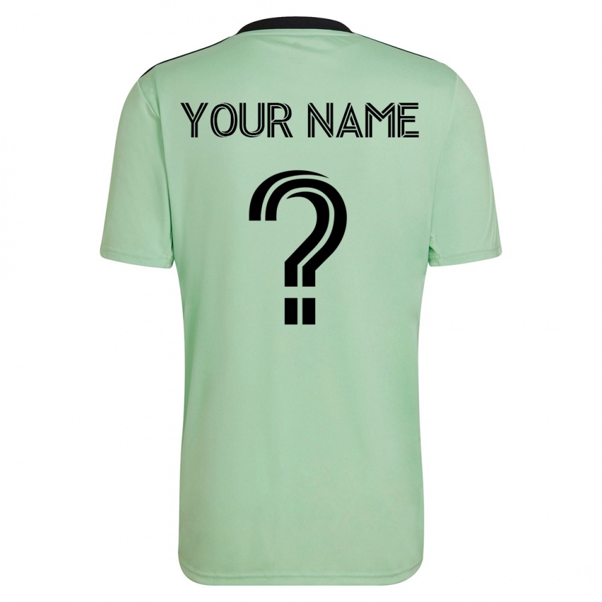 Hombre Camiseta Su Nombre #0 Verde Claro 2ª Equipación 2023/24 La Camisa México