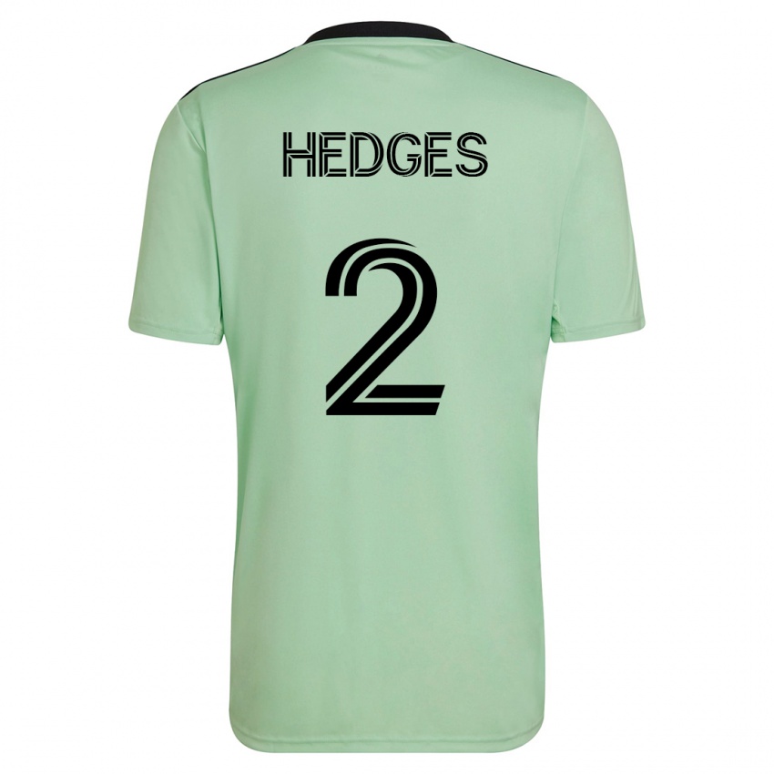 Hombre Camiseta Matt Hedges #2 Verde Claro 2ª Equipación 2023/24 La Camisa México