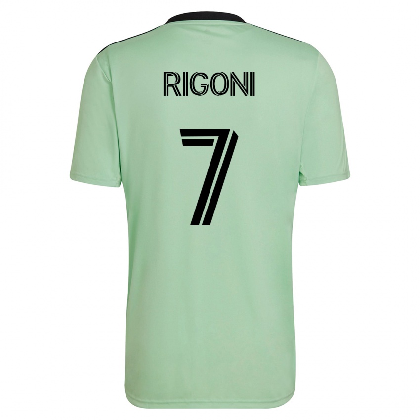 Hombre Camiseta Emiliano Rigoni #7 Verde Claro 2ª Equipación 2023/24 La Camisa México