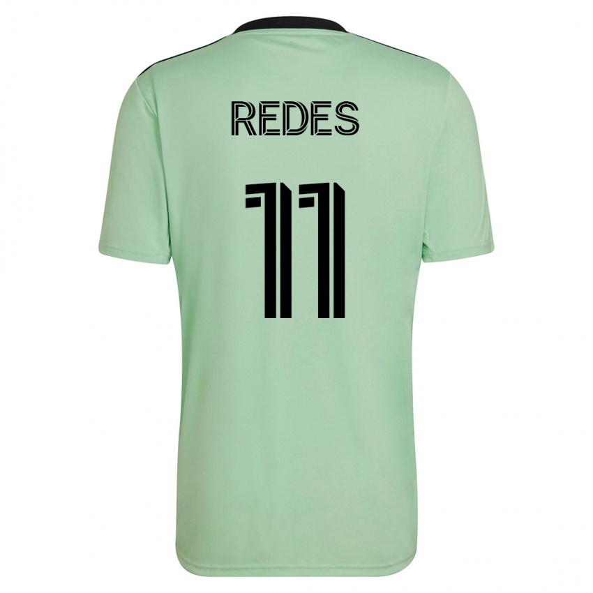 Hombre Camiseta Rodney Redes #11 Verde Claro 2ª Equipación 2023/24 La Camisa México