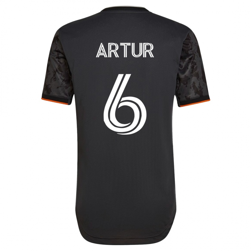 Hombre Camiseta Artur #6 Negro 2ª Equipación 2023/24 La Camisa México