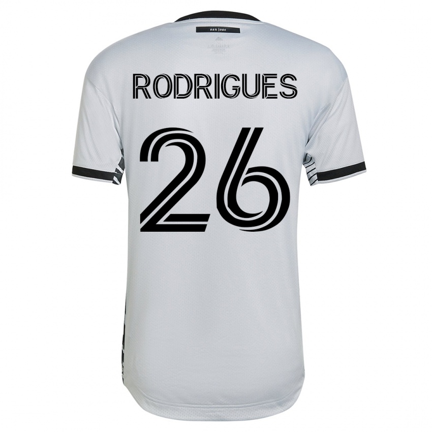 Hombre Camiseta Rodrigues #26 Blanco 2ª Equipación 2023/24 La Camisa México