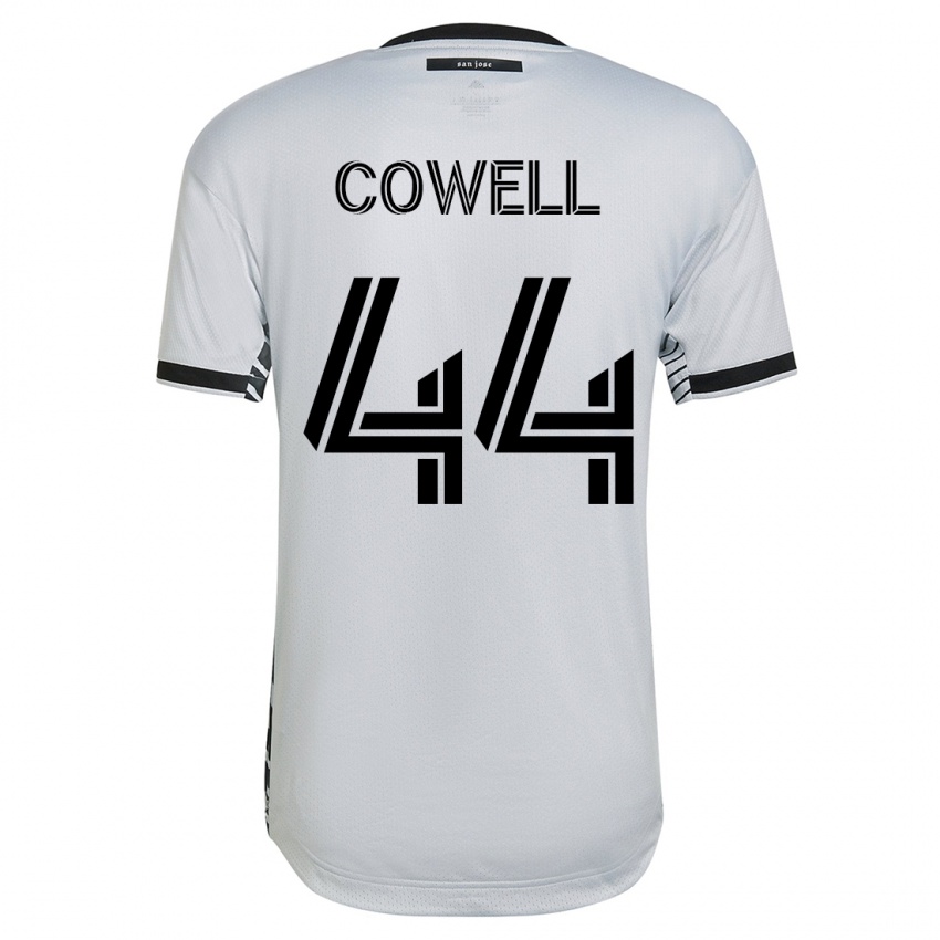 Hombre Camiseta Cade Cowell #44 Blanco 2ª Equipación 2023/24 La Camisa México
