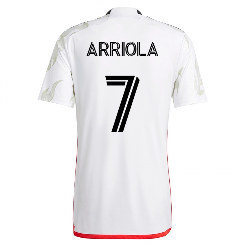 Hombre Camiseta Paul Arriola #7 Blanco 2ª Equipación 2023/24 La Camisa México