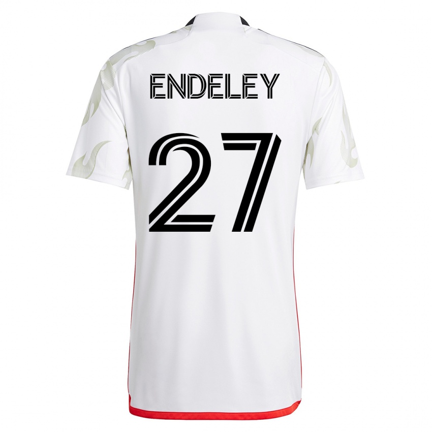 Hombre Camiseta Herbert Endeley #27 Blanco 2ª Equipación 2023/24 La Camisa México