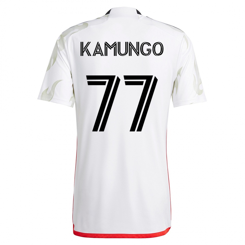 Hombre Camiseta Bernard Kamungo #77 Blanco 2ª Equipación 2023/24 La Camisa México