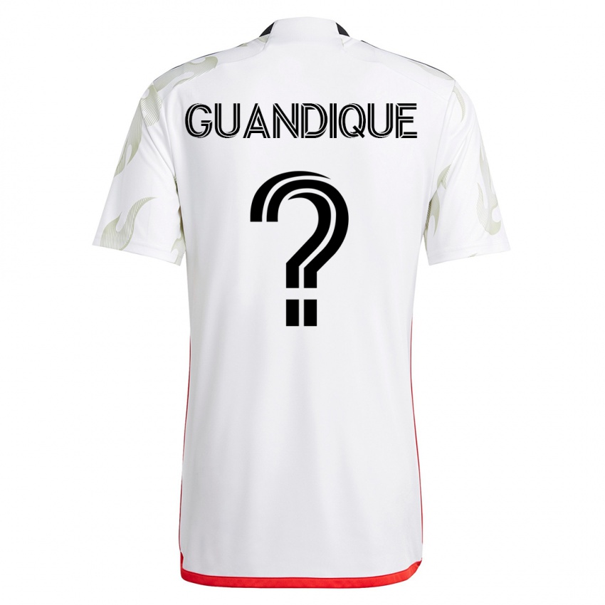 Hombre Camiseta Josmar Guandique #0 Blanco 2ª Equipación 2023/24 La Camisa México