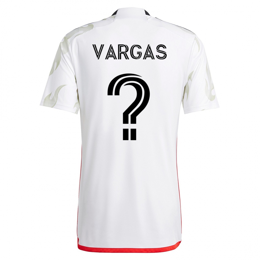 Hombre Camiseta Nayrobi Vargas #0 Blanco 2ª Equipación 2023/24 La Camisa México