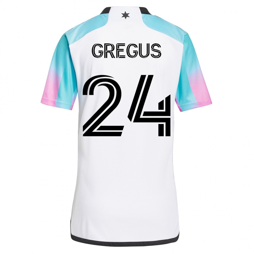 Hombre Camiseta Ján Gregus #24 Blanco 2ª Equipación 2023/24 La Camisa México