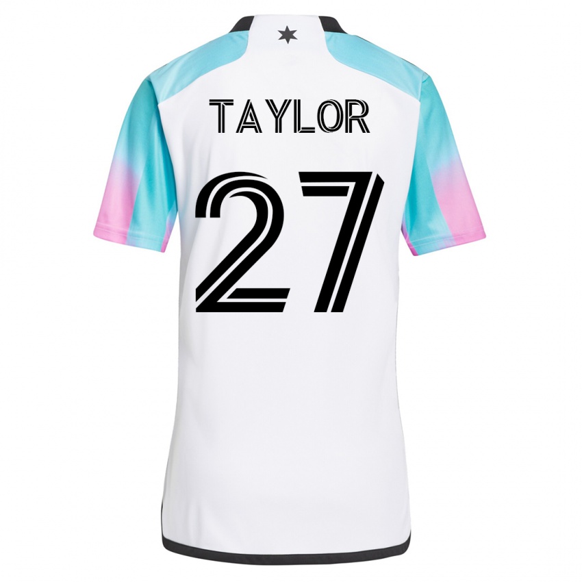 Hombre Camiseta D.j. Taylor #27 Blanco 2ª Equipación 2023/24 La Camisa México