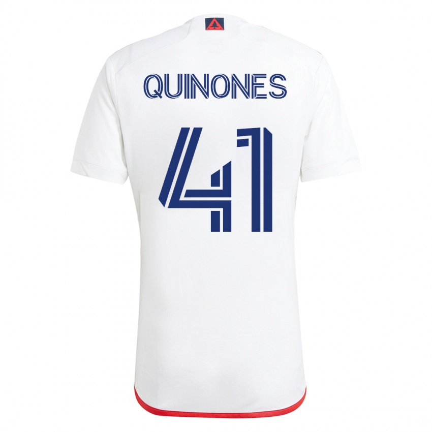 Hombre Camiseta Colby Quiñónes #41 Blanco Rojo 2ª Equipación 2023/24 La Camisa México