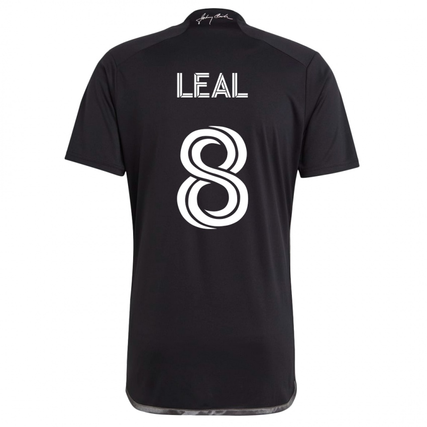 Hombre Camiseta Randall Leal #8 Negro 2ª Equipación 2023/24 La Camisa México