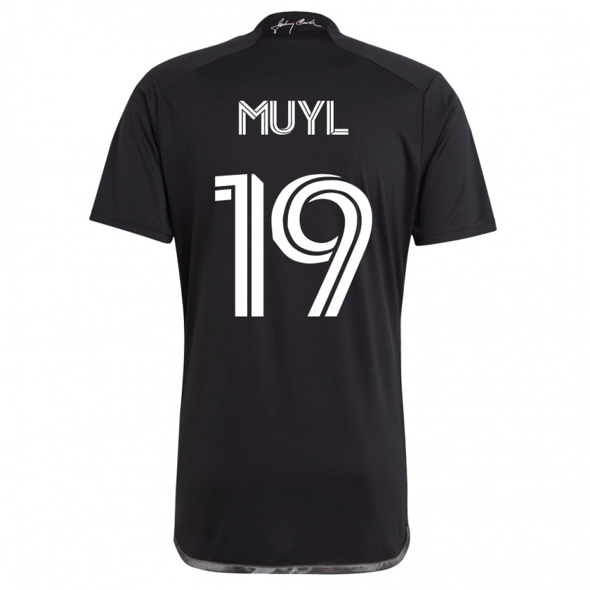 Hombre Camiseta Alex Muyl #19 Negro 2ª Equipación 2023/24 La Camisa México