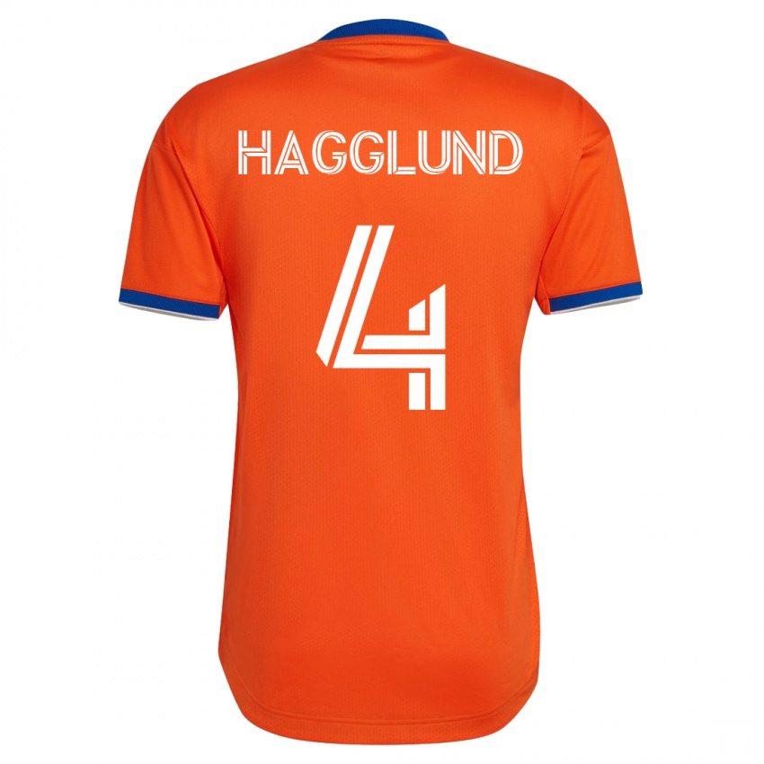 Hombre Camiseta Nick Hagglund #4 Blanco 2ª Equipación 2023/24 La Camisa México