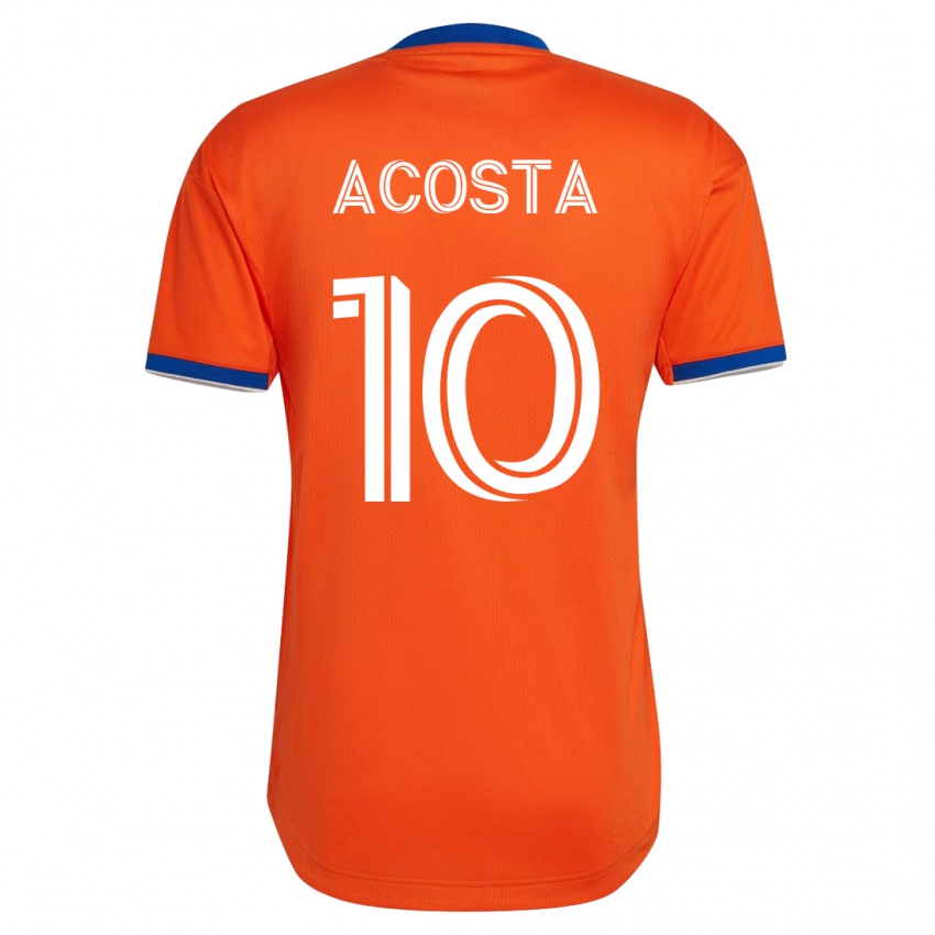 Hombre Camiseta Luciano Acosta #10 Blanco 2ª Equipación 2023/24 La Camisa México