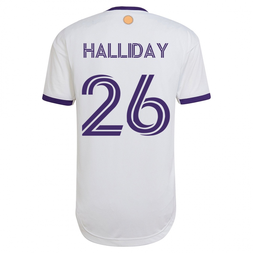 Hombre Camiseta Michael Halliday #26 Blanco 2ª Equipación 2023/24 La Camisa México
