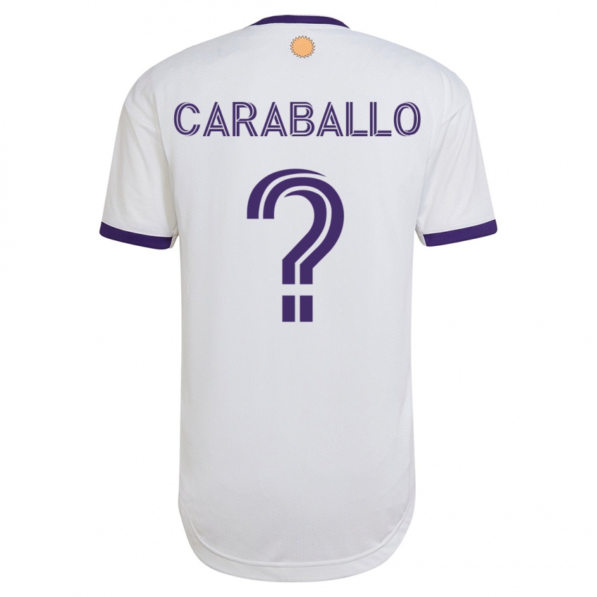 Hombre Camiseta Gustavo Caraballo #0 Blanco 2ª Equipación 2023/24 La Camisa México