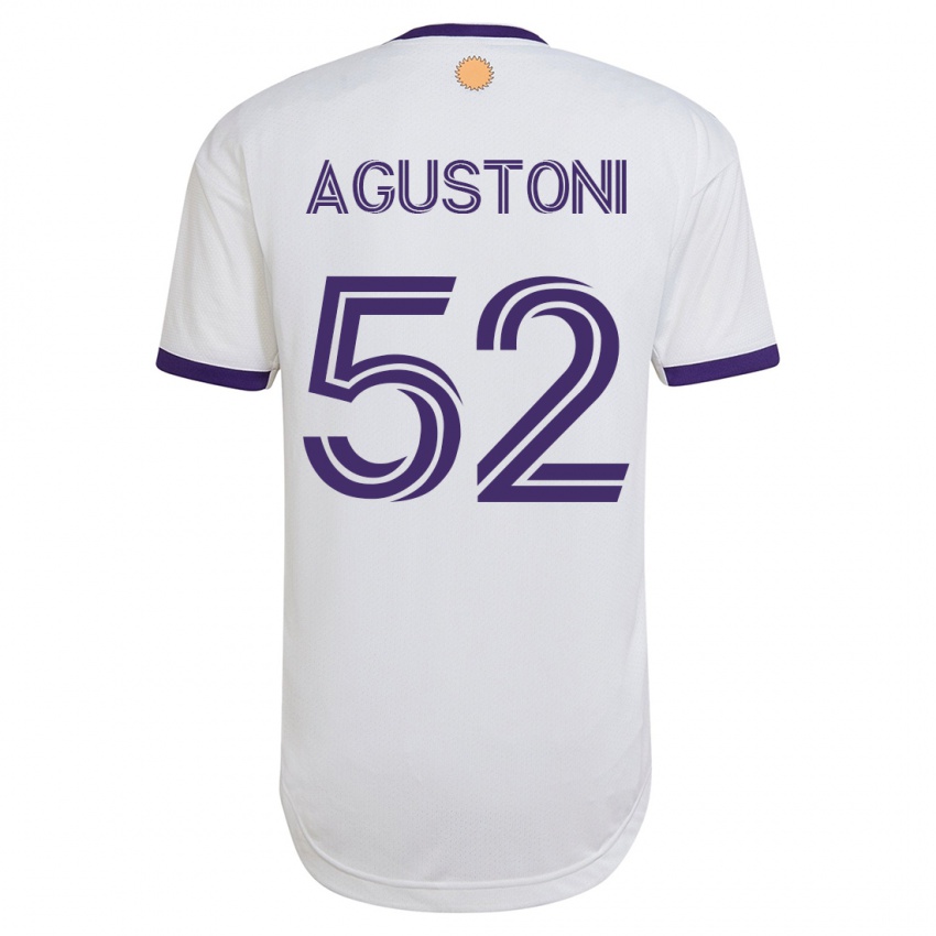 Hombre Camiseta Gonzalo Agustoni #52 Blanco 2ª Equipación 2023/24 La Camisa México