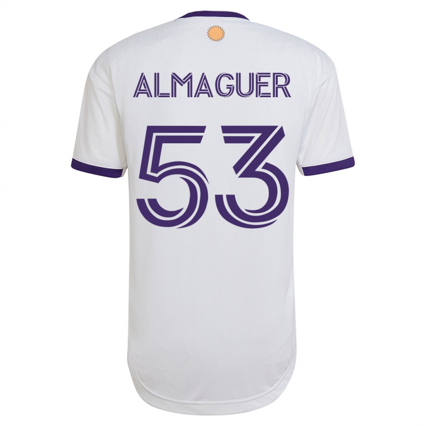 Hombre Camiseta Jorge Almaguer #53 Blanco 2ª Equipación 2023/24 La Camisa México