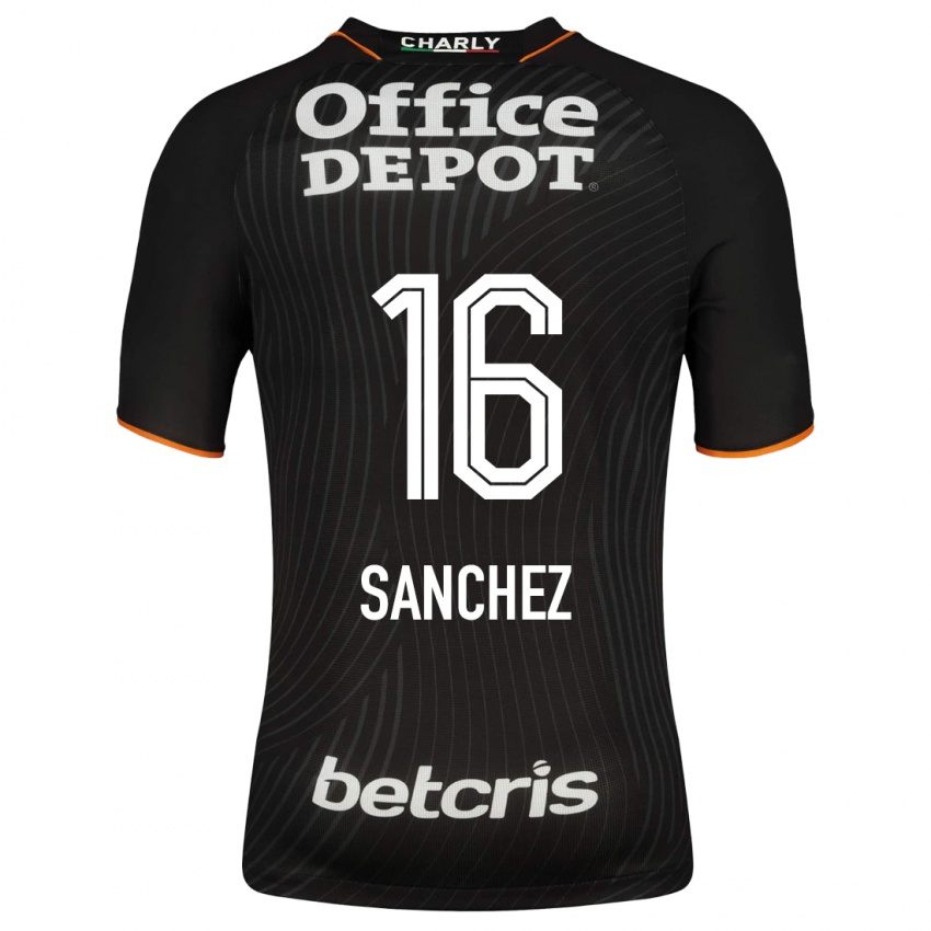 Hombre Camiseta Vanessa Sanchez #16 Negro 2ª Equipación 2023/24 La Camisa México