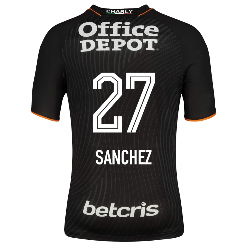 Hombre Camiseta Ella Sanchez #27 Negro 2ª Equipación 2023/24 La Camisa México