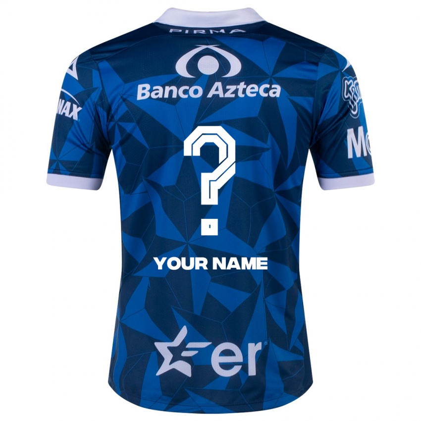 Hombre Camiseta Su Nombre #0 Azul 2ª Equipación 2023/24 La Camisa México