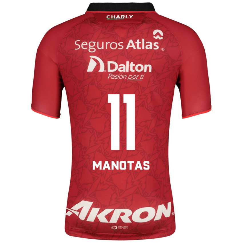 Hombre Camiseta Mauro Manotas #11 Rojo 2ª Equipación 2023/24 La Camisa México