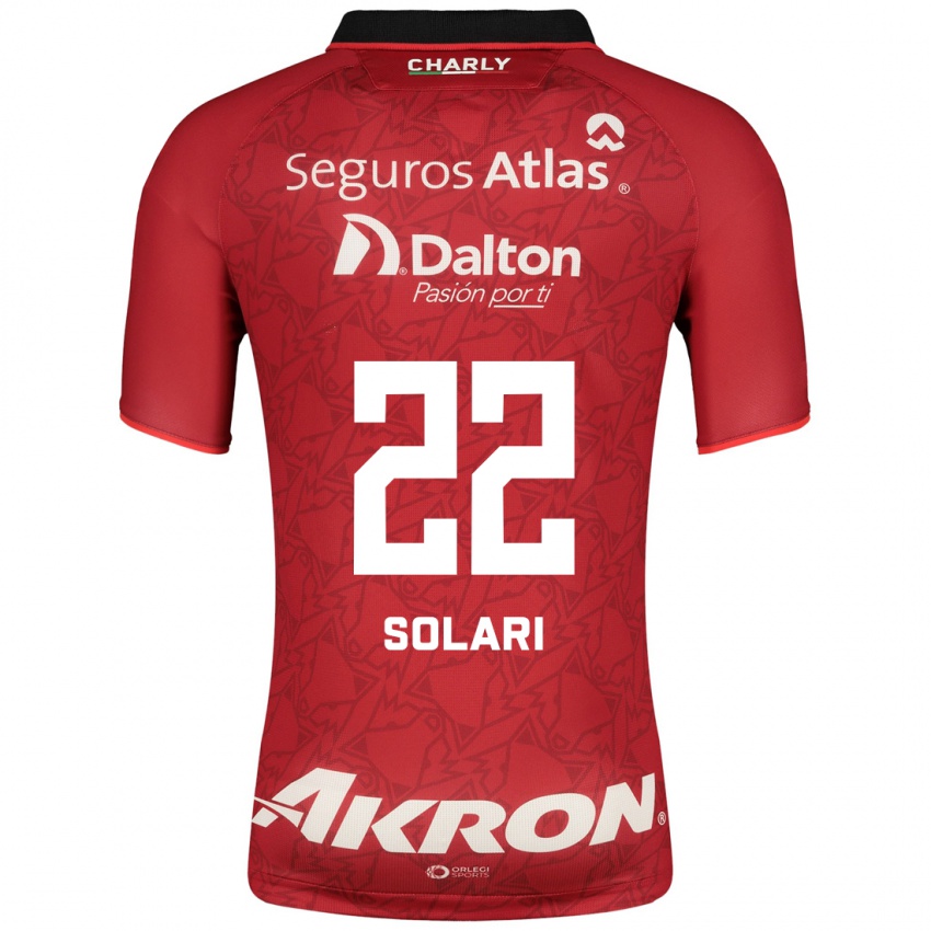 Hombre Camiseta Augusto Solari #22 Rojo 2ª Equipación 2023/24 La Camisa México