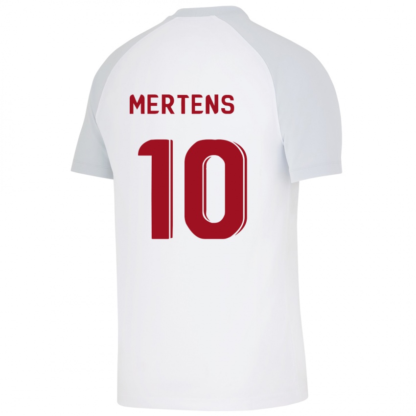 Hombre Camiseta Dries Mertens #10 Blanco 2ª Equipación 2023/24 La Camisa México