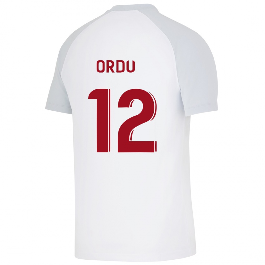 Hombre Camiseta Atakan Ordu #12 Blanco 2ª Equipación 2023/24 La Camisa México