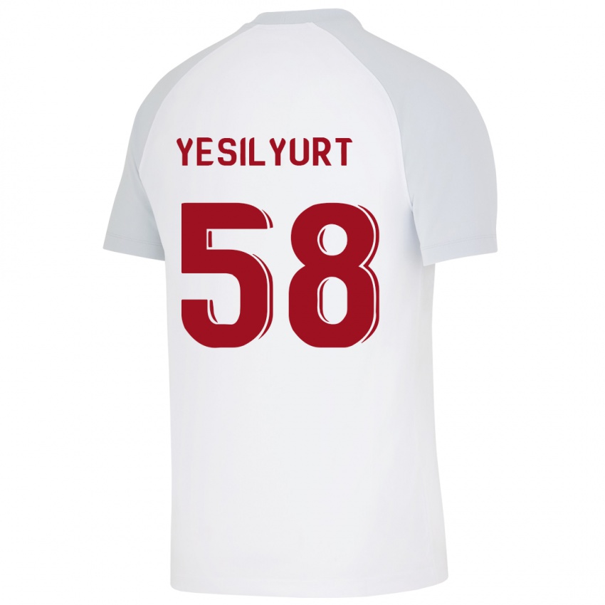 Hombre Camiseta Ali Yeşilyurt #58 Blanco 2ª Equipación 2023/24 La Camisa México