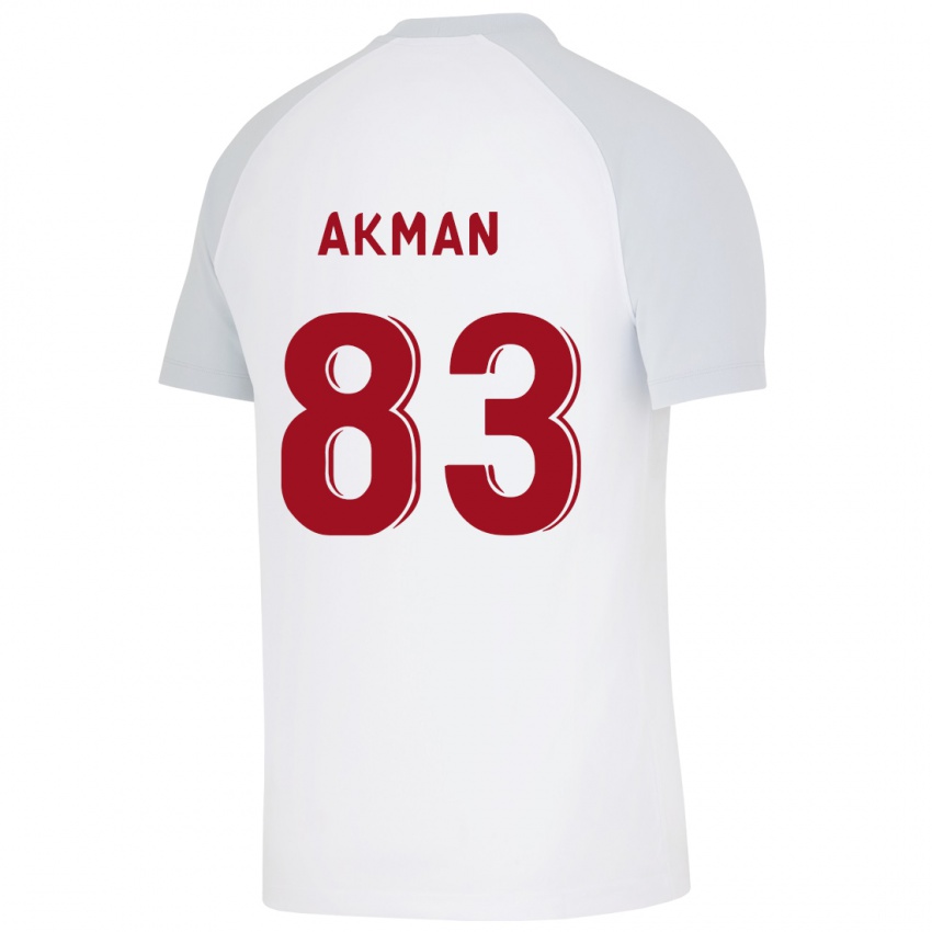 Hombre Camiseta Efe Akman #83 Blanco 2ª Equipación 2023/24 La Camisa México