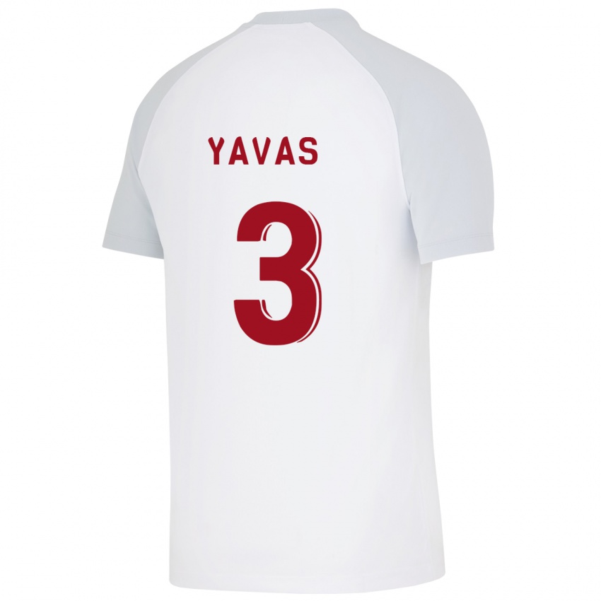 Hombre Camiseta Arda Yavas #3 Blanco 2ª Equipación 2023/24 La Camisa México