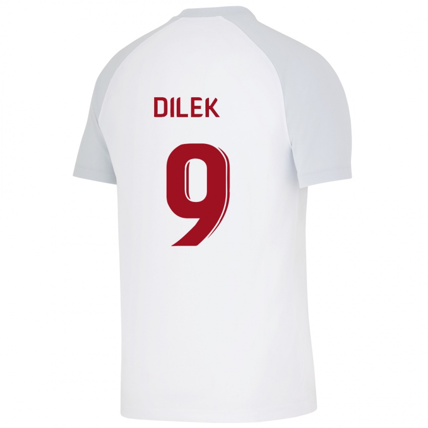 Hombre Camiseta Yalin Dilek #9 Blanco 2ª Equipación 2023/24 La Camisa México