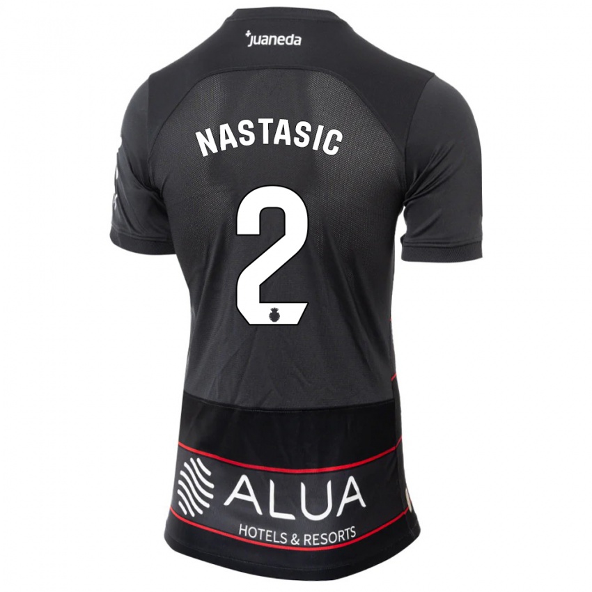 Hombre Camiseta Matija Nastasic #2 Negro 2ª Equipación 2023/24 La Camisa México
