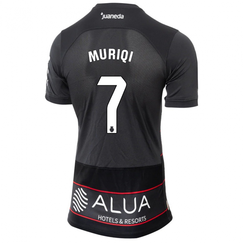 Hombre Camiseta Vedat Muriqi #7 Negro 2ª Equipación 2023/24 La Camisa México